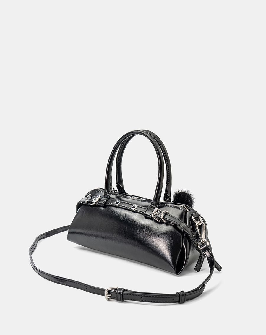  Túi Xách Nhỏ Top Handle Phối Charm Trang Trí 