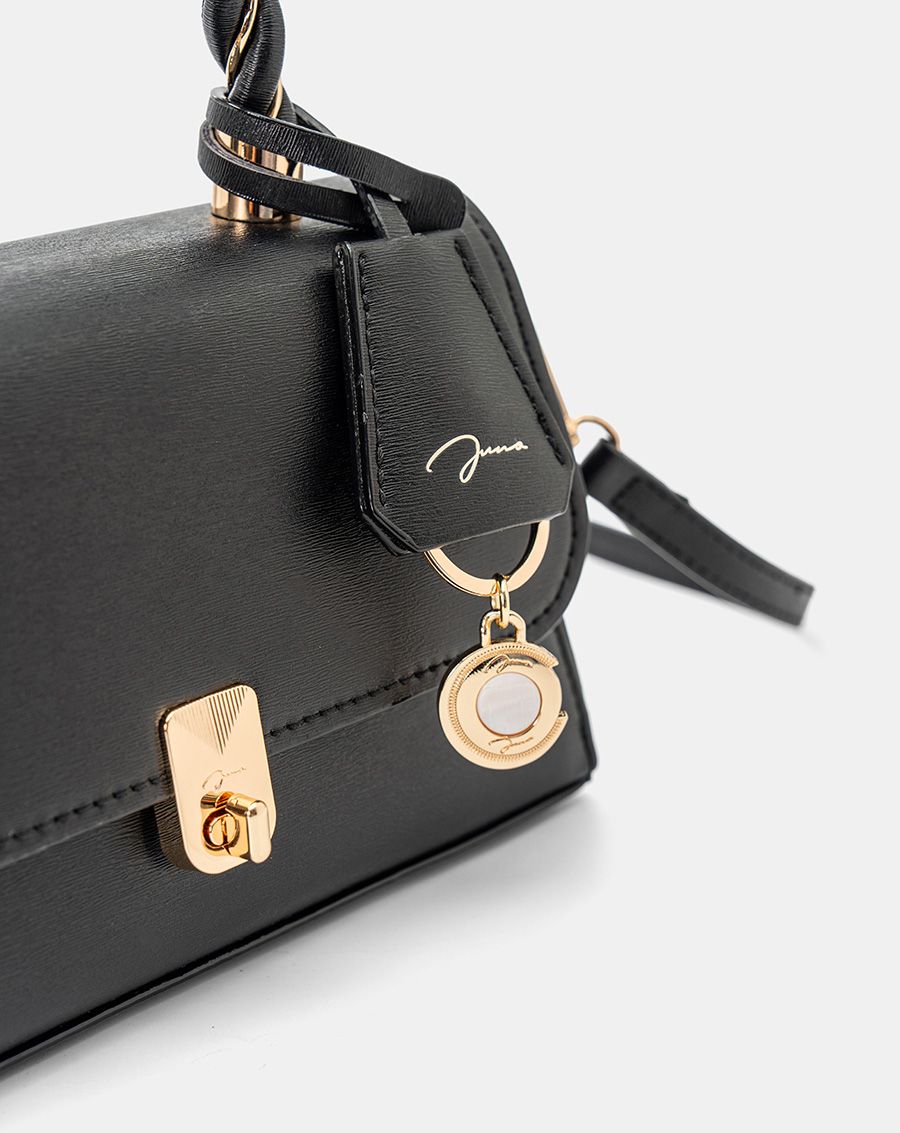  Túi Xách Nhỏ Tay Cầm Xoắn Phối Charm 
