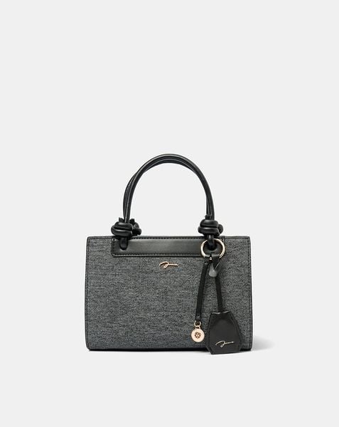 Túi Xách Nhỏ Tay Cầm Xoắn Phối Charm