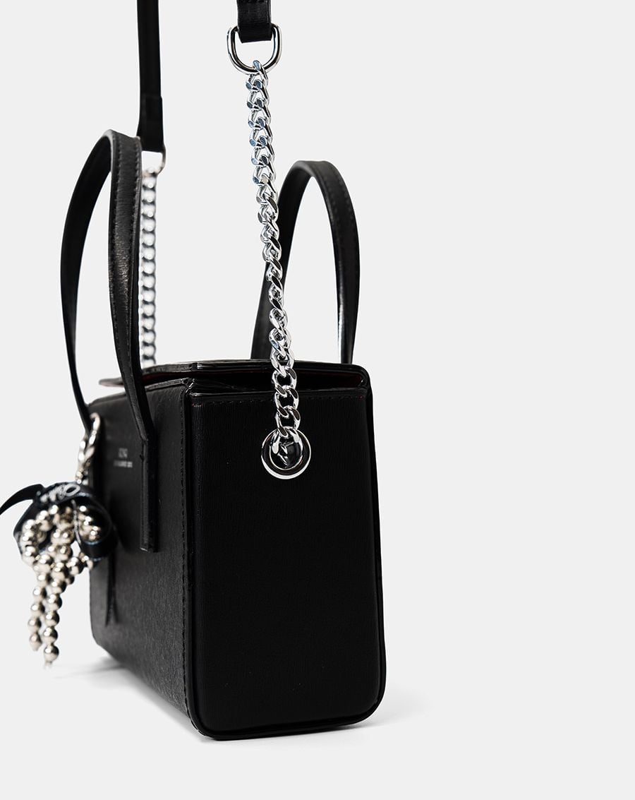  Túi Xách Nhỏ Dạng Hộp Trang Trí Charm Nơ 