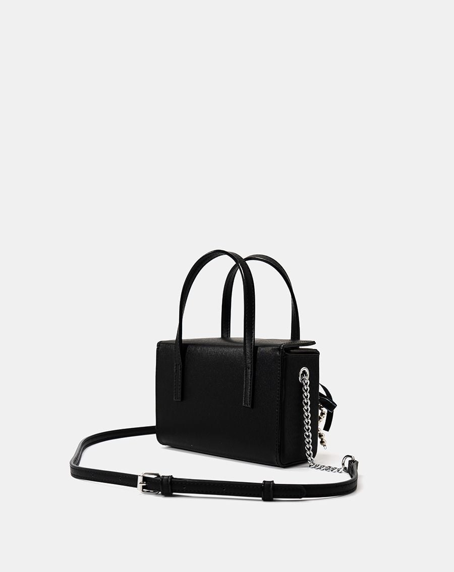  Túi Xách Nhỏ Dạng Hộp Trang Trí Charm Nơ 