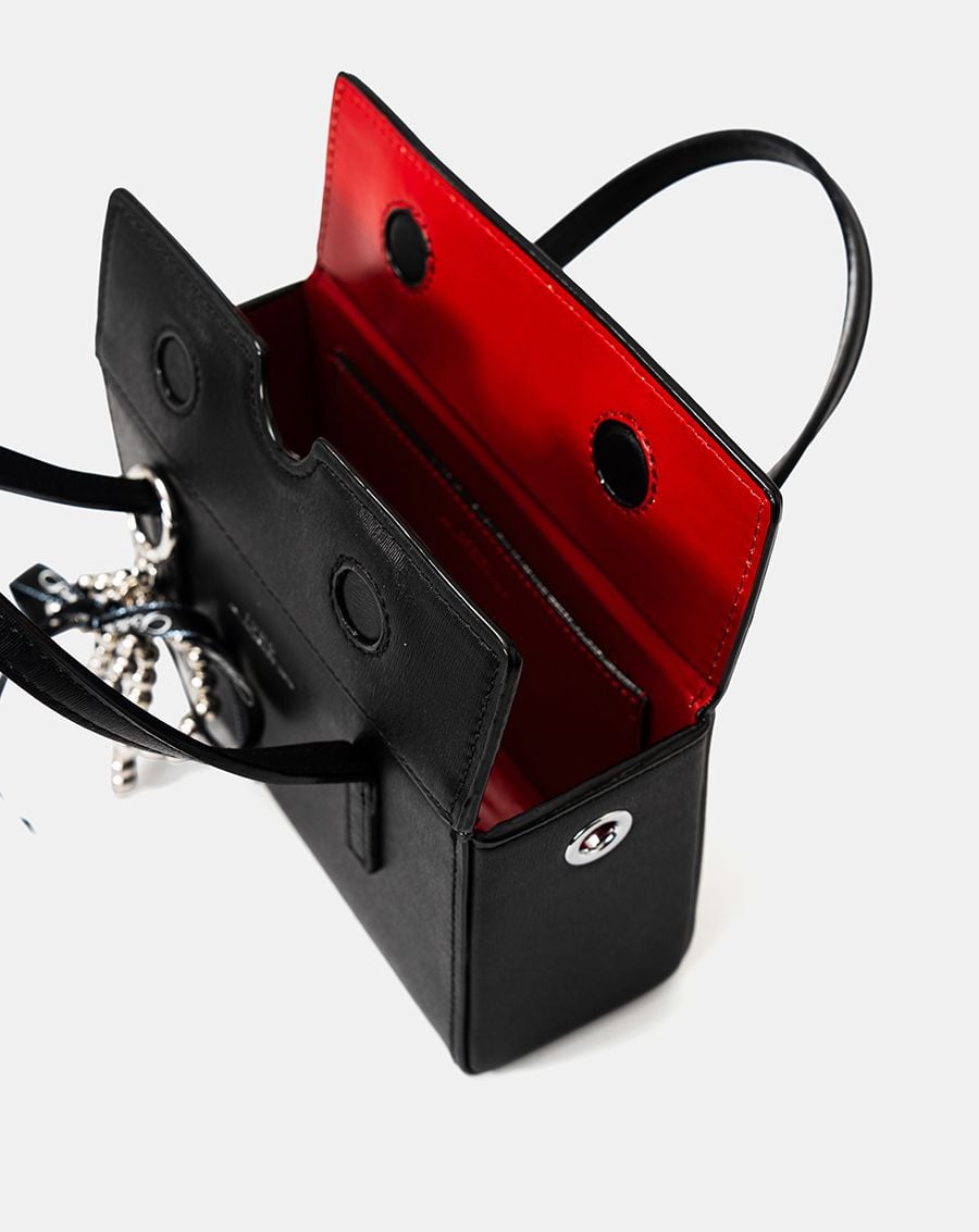  Túi Xách Nhỏ Dạng Hộp Trang Trí Charm Nơ 