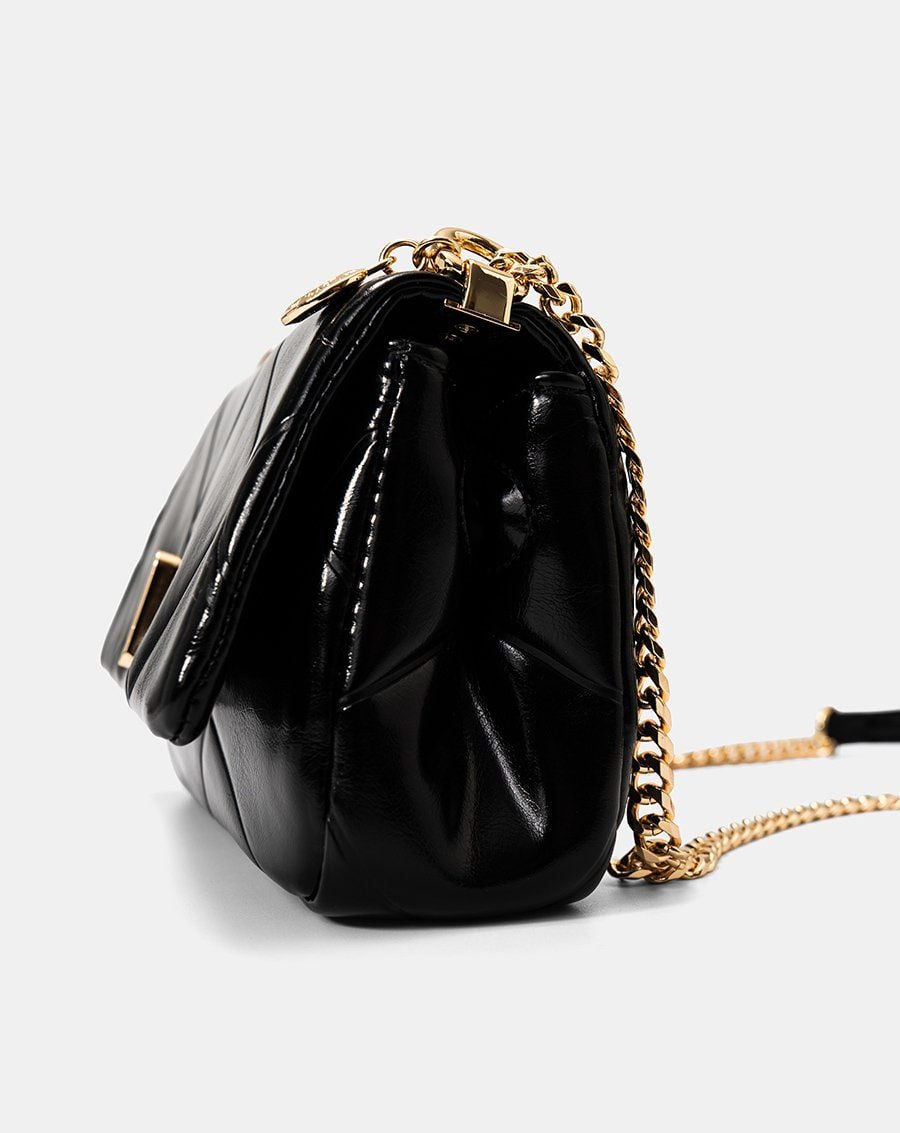  Túi Xách Nhỏ Nắp Gập Trang Trí Khoá 