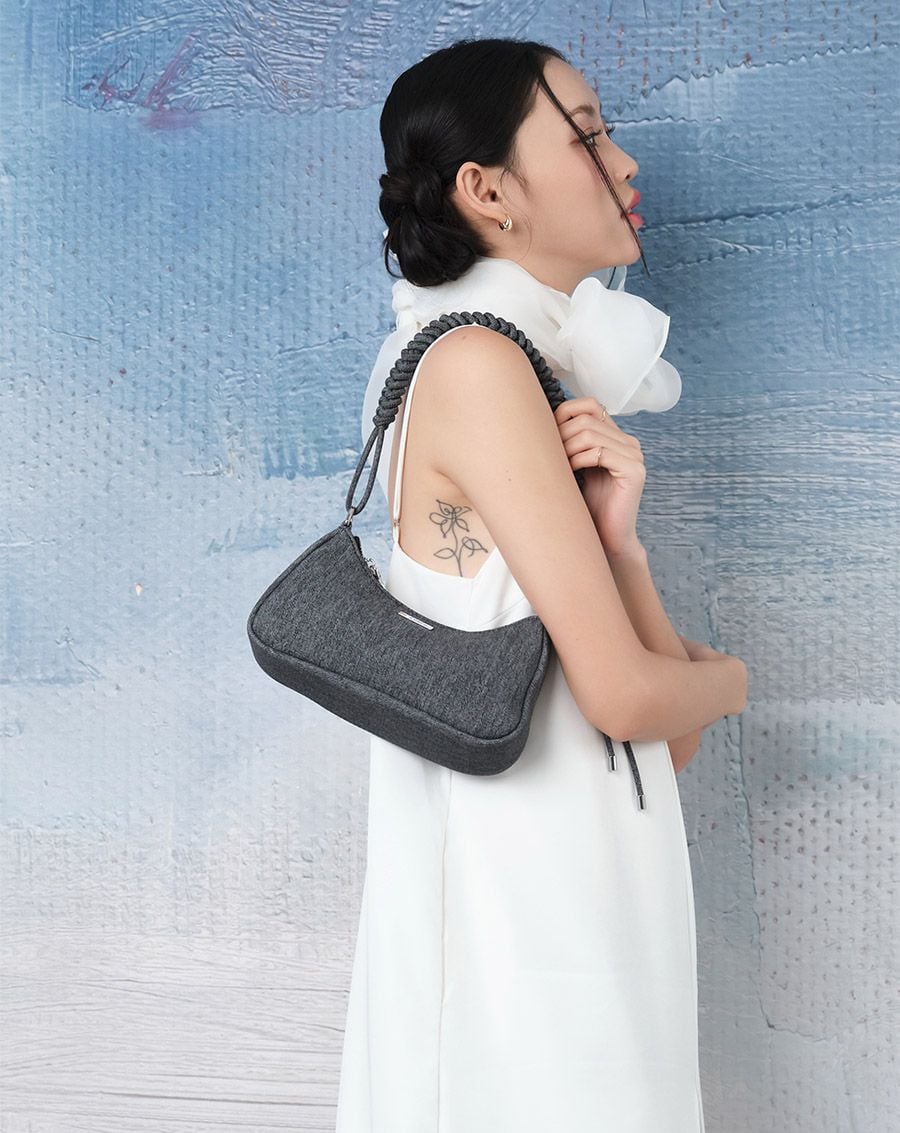  Túi Xách Nhỏ Hobo Bag Knotted Strap 