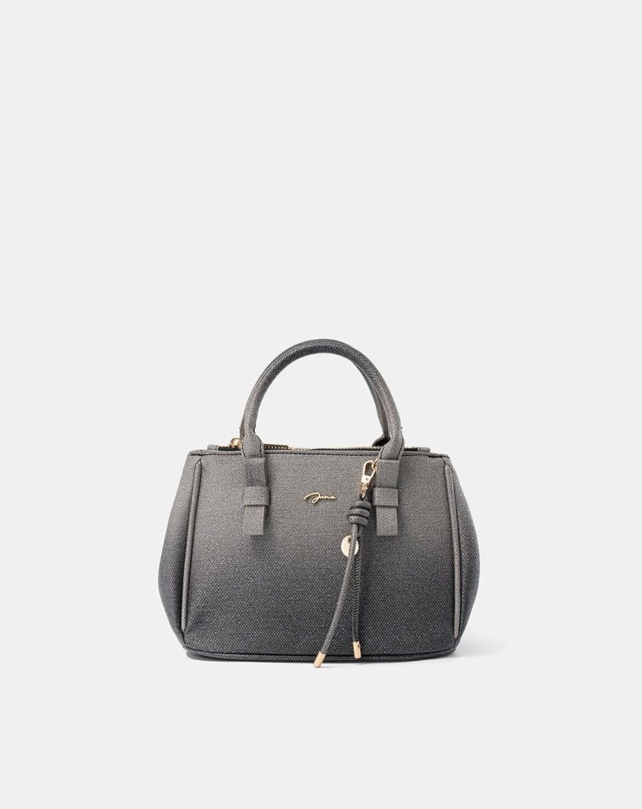  Túi Xách Nhỏ Tay Cầm Nơ Phối Charm 