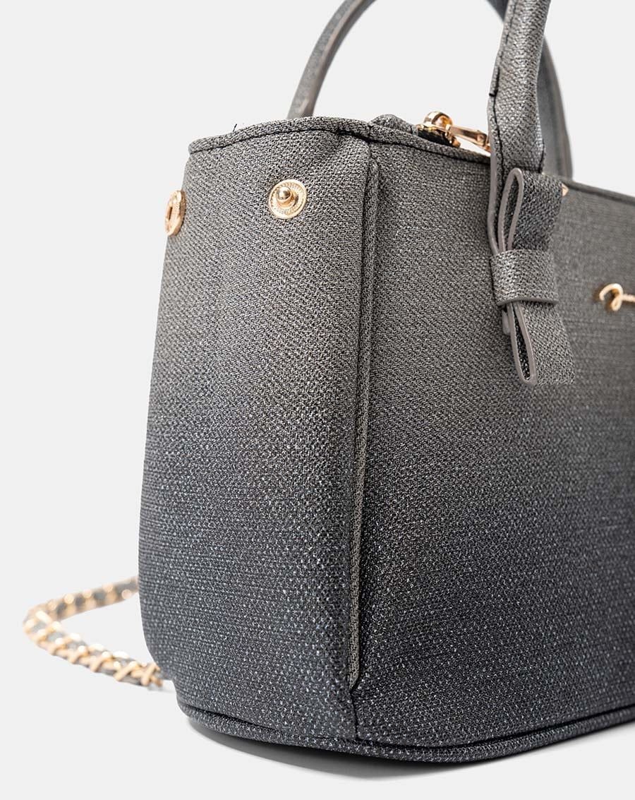  Túi Xách Nhỏ Tay Cầm Nơ Phối Charm 