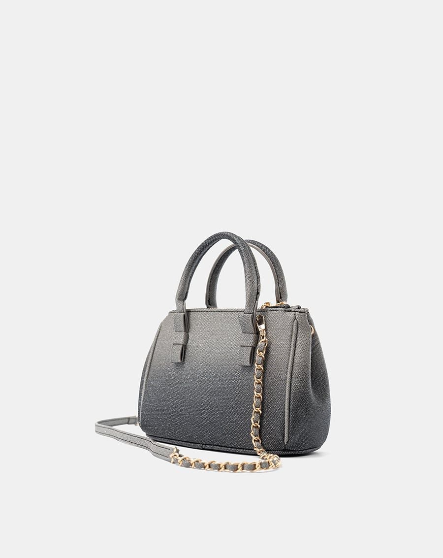  Túi Xách Nhỏ Tay Cầm Nơ Phối Charm 