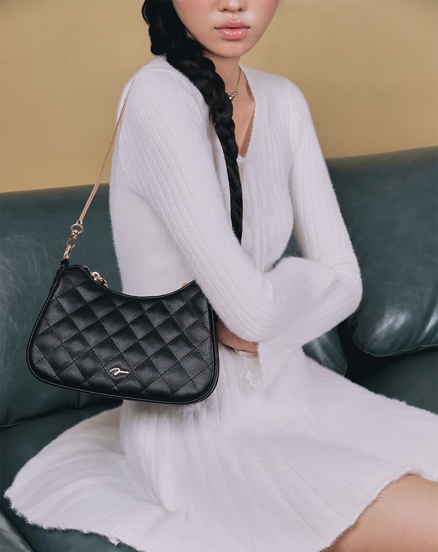  Túi Xách Nhỏ Đeo Vai Phối Dây Xích 