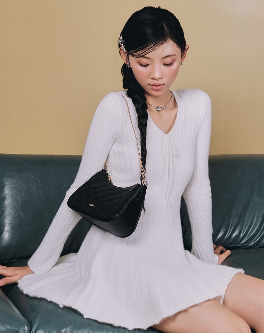  Túi Xách Nhỏ Đeo Vai Phối Dây Xích 