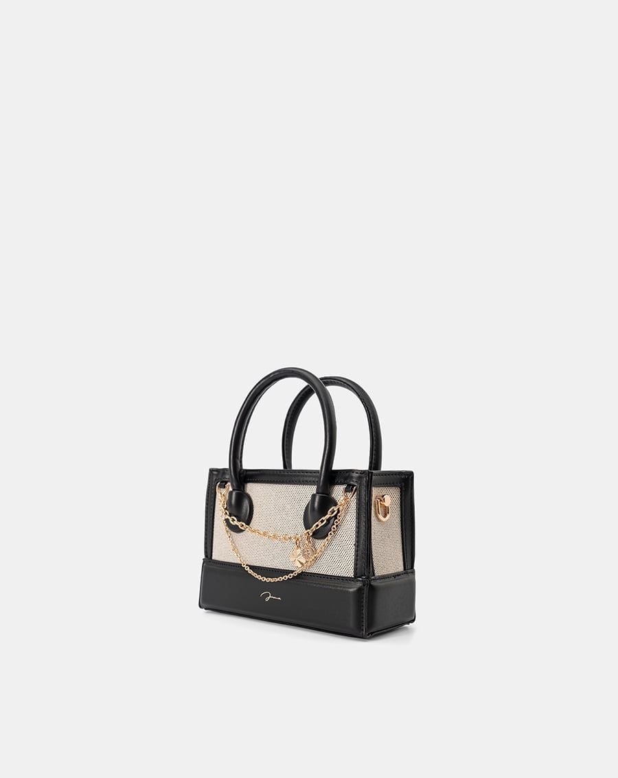  Túi Xách Nhỏ Top Handle Trang Trí Chain 