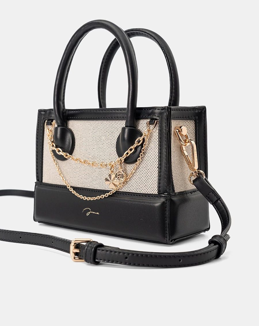  Túi Xách Nhỏ Top Handle Trang Trí Chain 