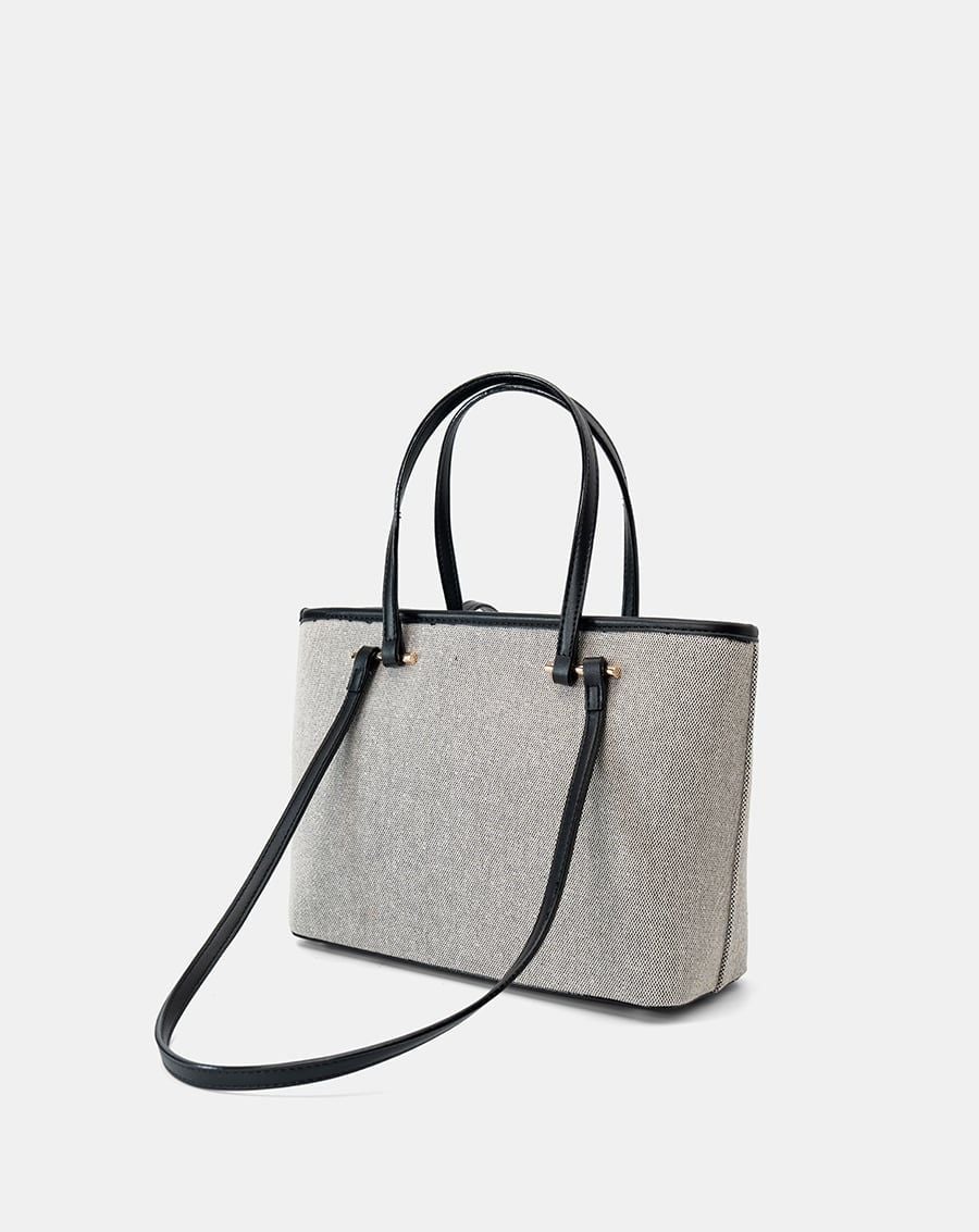  Túi Xách Trung Tote Bag Double-Handle Trang Trí Charm Juno 