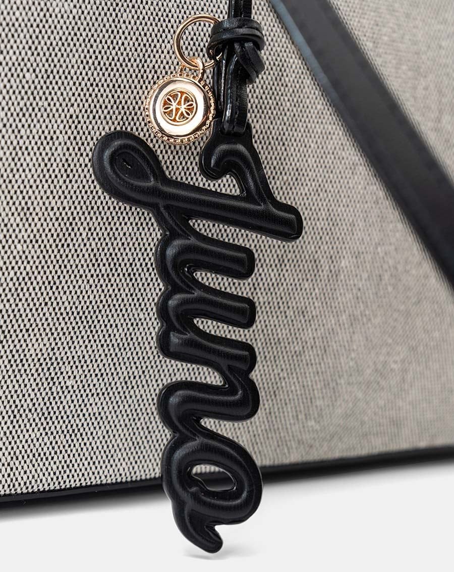  Túi Xách Trung Tote Bag Double-Handle Trang Trí Charm Juno 