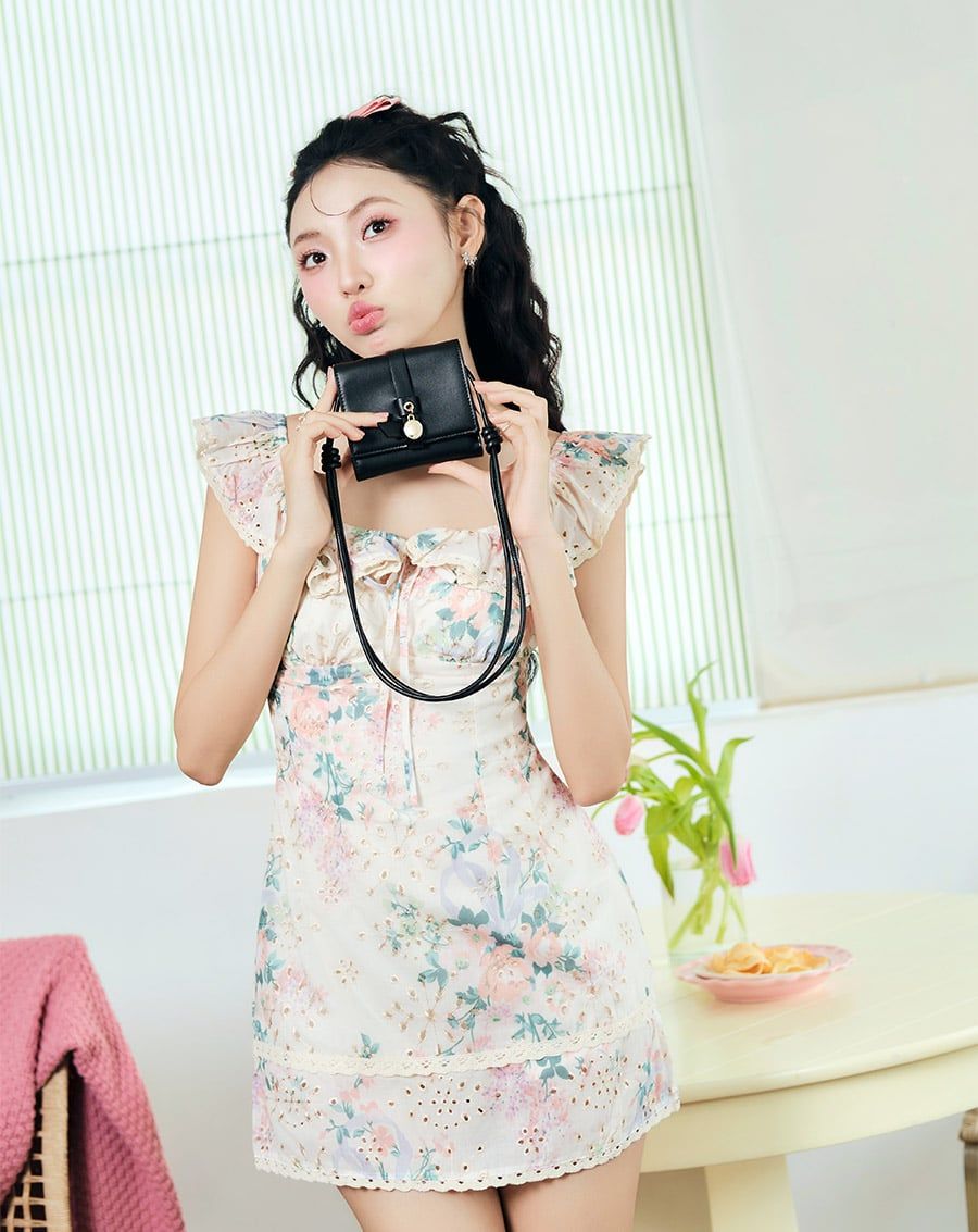  Ví Mini Phối Dây Dài Đeo Chéo 