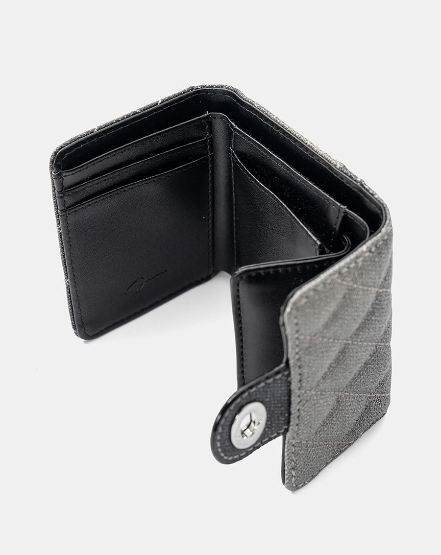  Ví Ngắn Cầm Tay Quilted Phối Khoá 