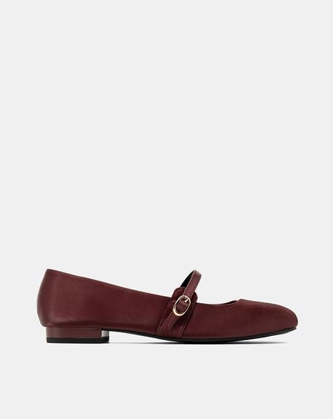  Giày Búp Bê Mũi Vuông Quai Mary Jane 