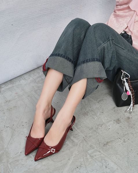  Giày Cao Gót Giày Cao Gót Khoét Eo 