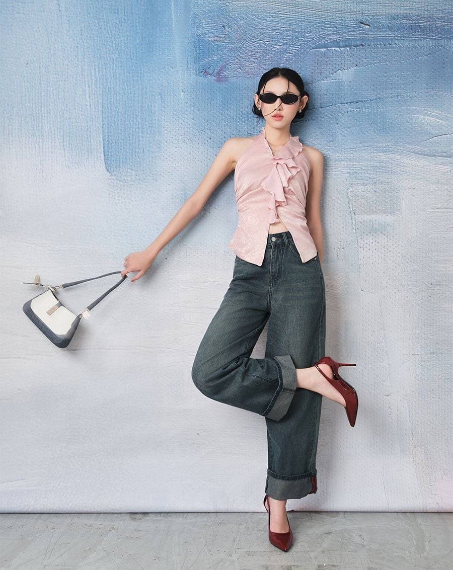  Giày Cao Gót Pump Thiết Kế Cut Out 