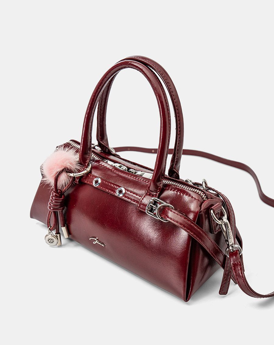  Túi Xách Nhỏ Top Handle Phối Charm Trang Trí 
