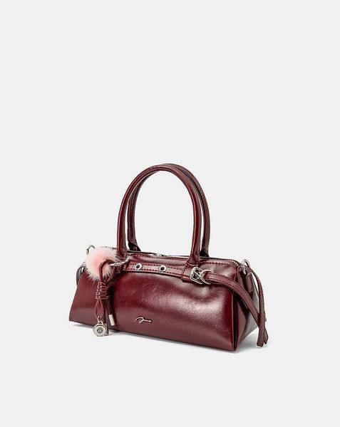  Túi Xách Nhỏ Top Handle Phối Charm Trang Trí 
