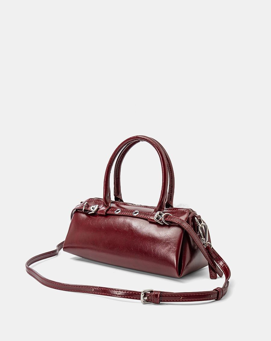  Túi Xách Nhỏ Top Handle Phối Charm Trang Trí 