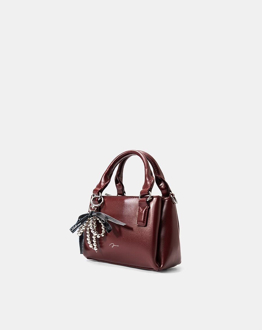  Túi Xách Nhỏ Top Handle Trang Trí Charm 