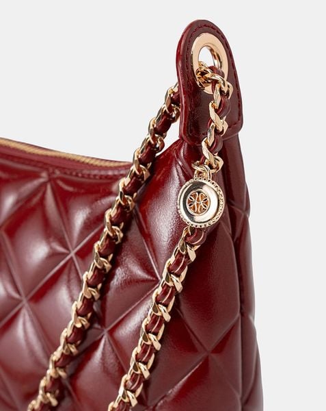  Túi Xách Nhỏ Shouder Bag Dập Nổi Hoạ Tiết Quả Trám 