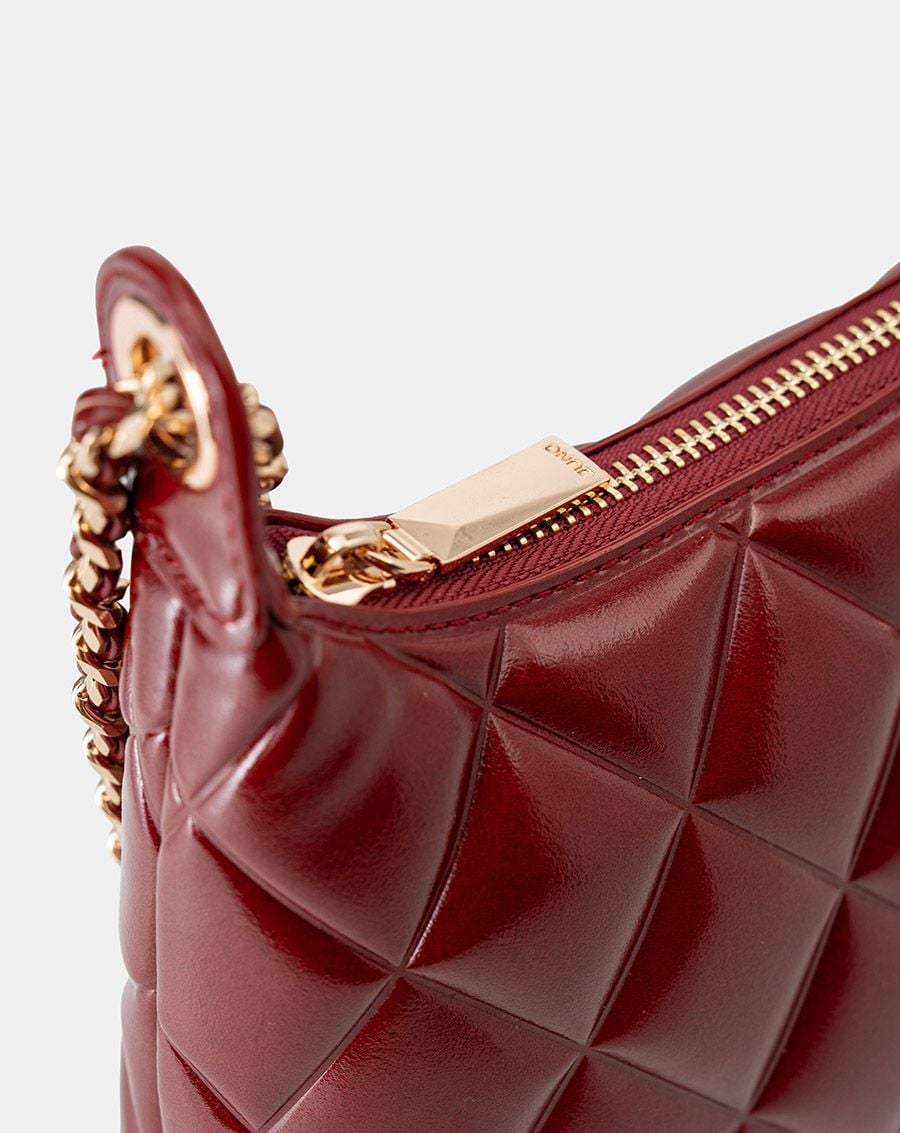  Túi Xách Nhỏ Shouder Bag Dập Nổi Hoạ Tiết Quả Trám 