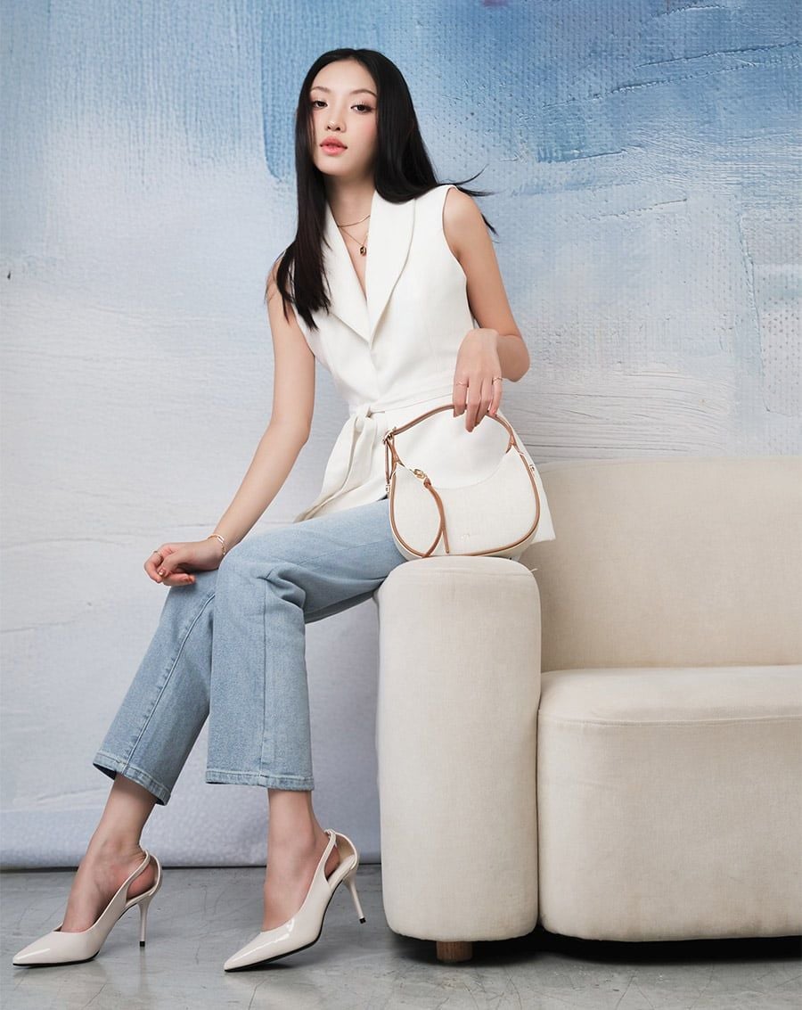  Giày Cao Gót Pump Thiết Kế Cut Out 