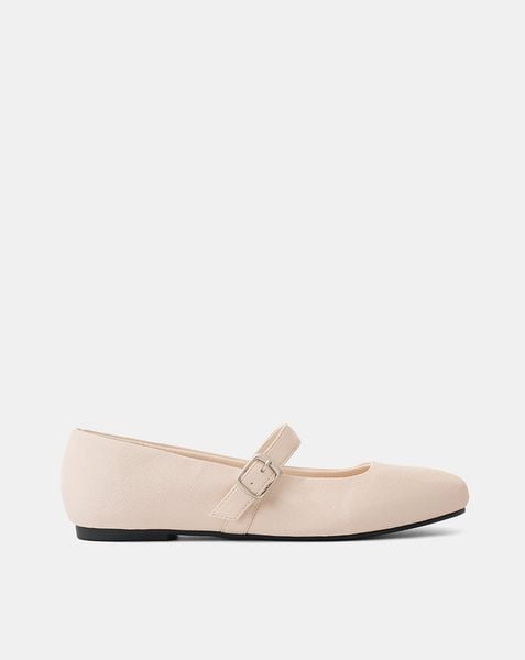  Giày Búp Bê Phối Chất Liệu Vân 