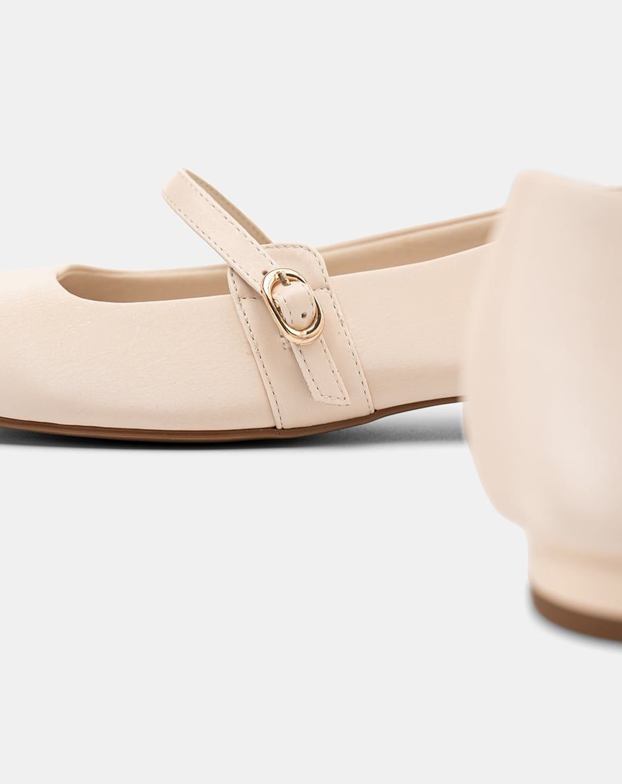  Giày Búp Bê Mũi Vuông Quai Mary Jane 