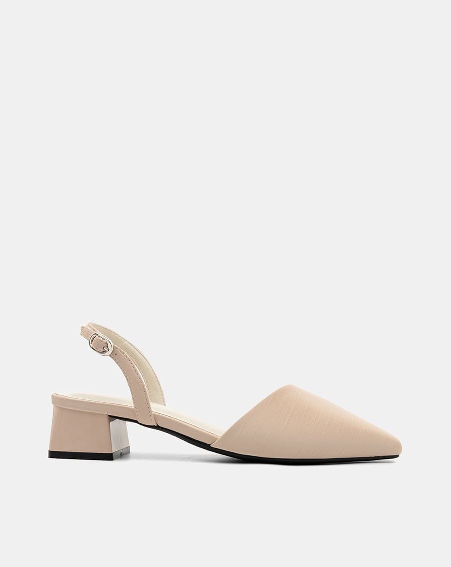  Giày Cao Gót Slingback Gót Vuông Cơ Bản 