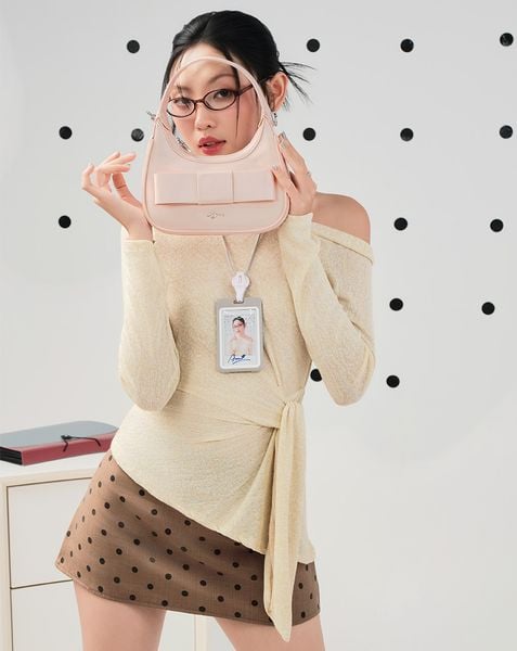  Túi Xách Nhỏ Hobo Bag With Bow 