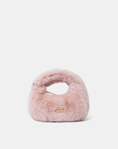  Túi Xách Nhỏ Hobo Phối Lông 