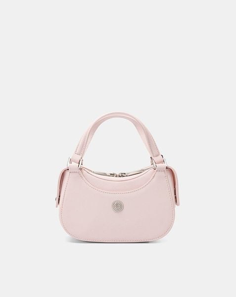  Túi Xách Nhỏ Double-Handle Trang Trí Logo Kim Loại 