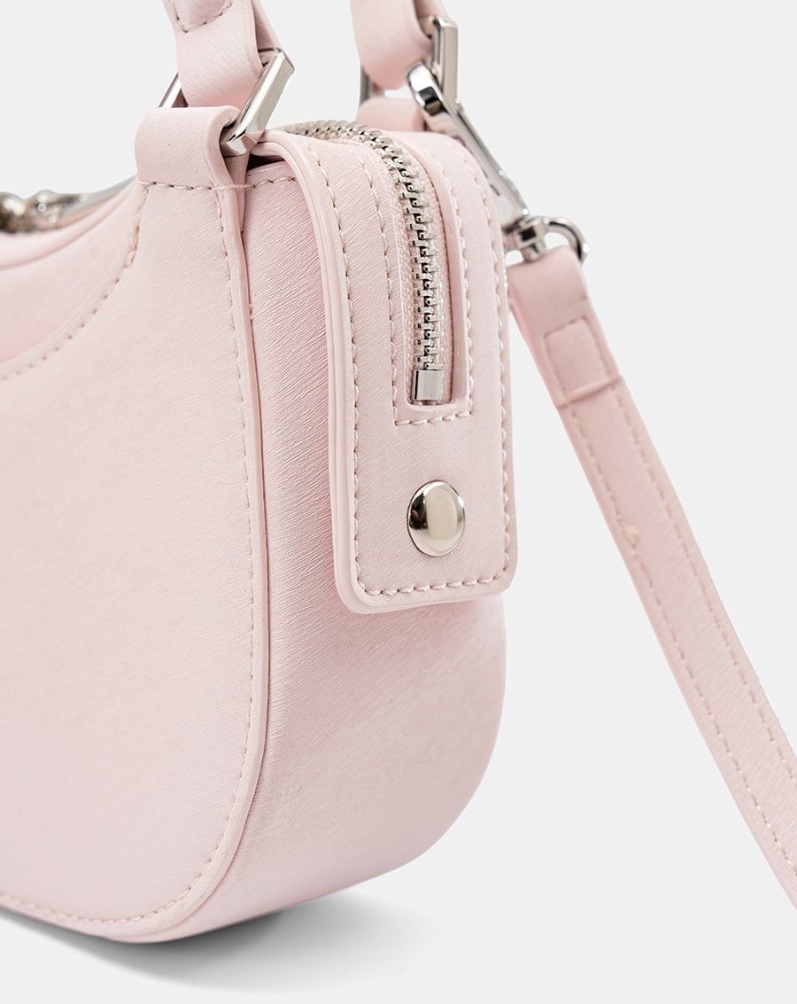  Túi Xách Nhỏ Double-Handle Trang Trí Logo Kim Loại 