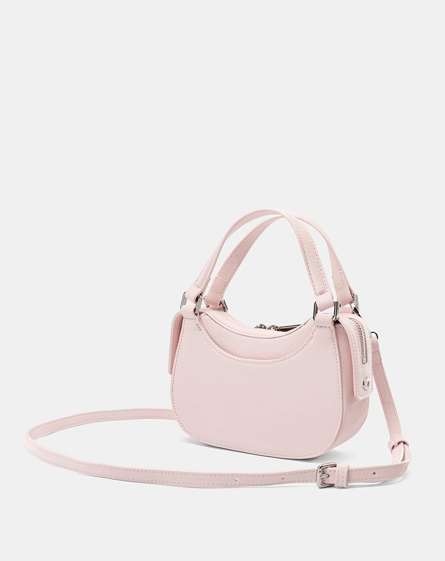  Túi Xách Nhỏ Double-Handle Trang Trí Logo Kim Loại 