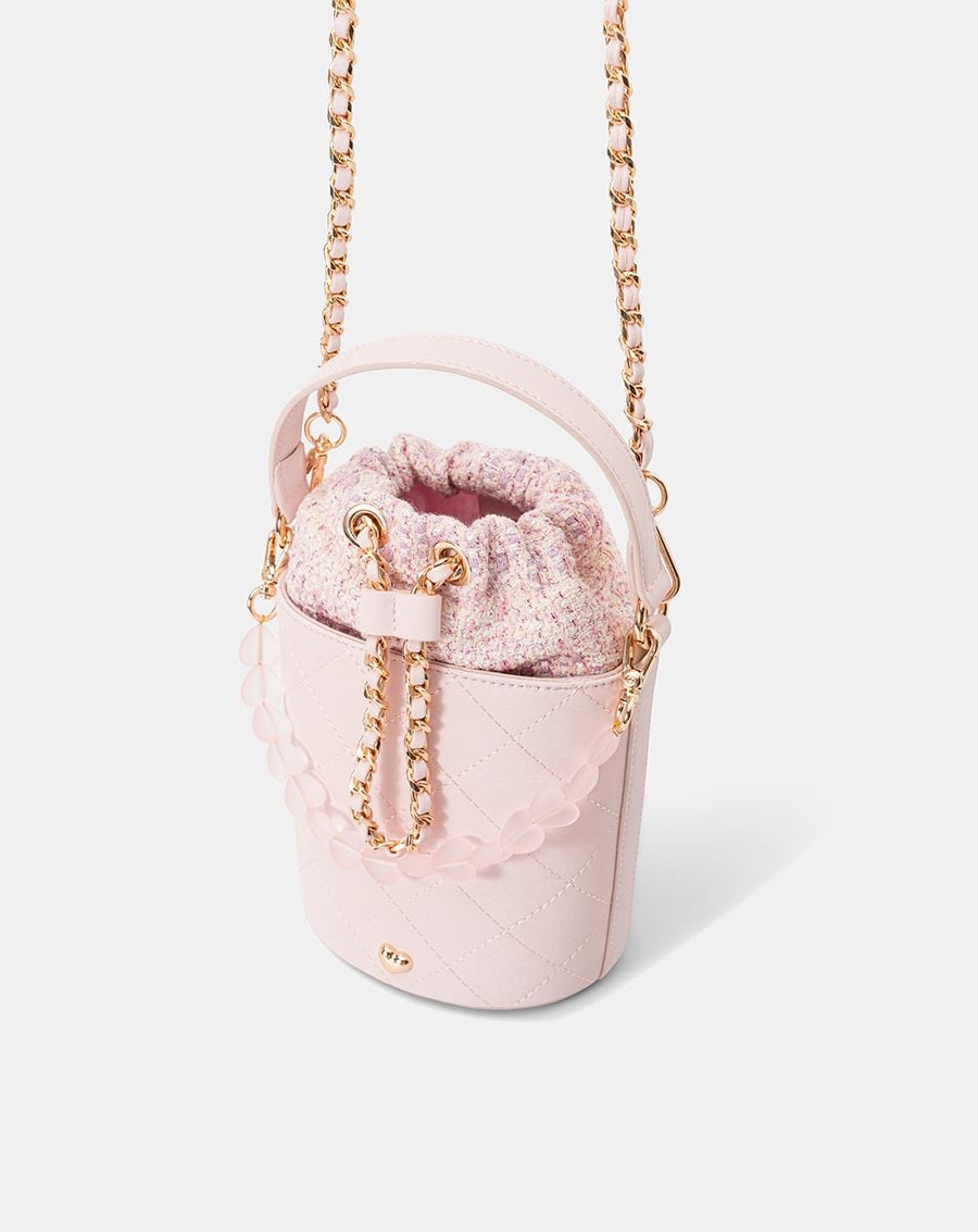 Túi Xách Nhỏ Bucket Phối Charm 