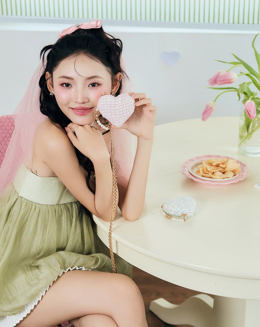  Túi Xách Nhỏ Mini Heart Shaped 