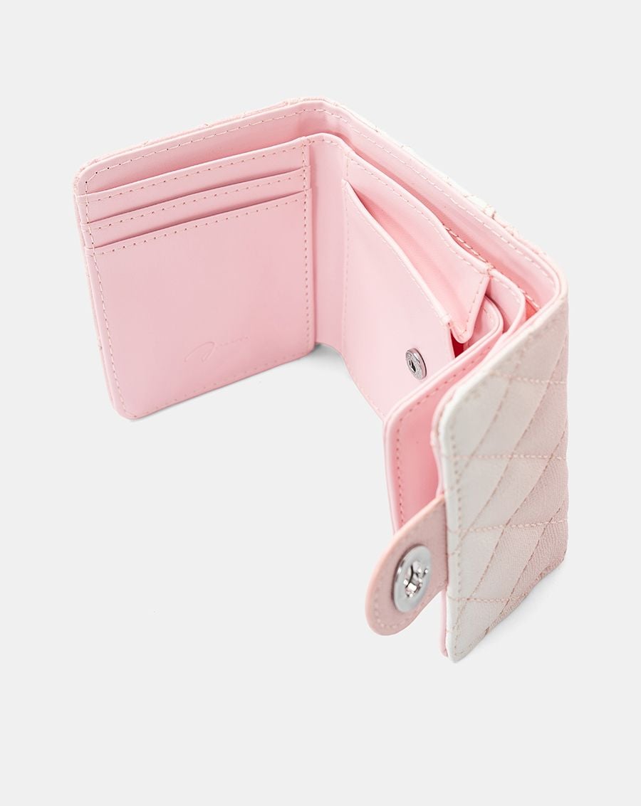  Ví Ngắn Cầm Tay Quilted Phối Khoá 