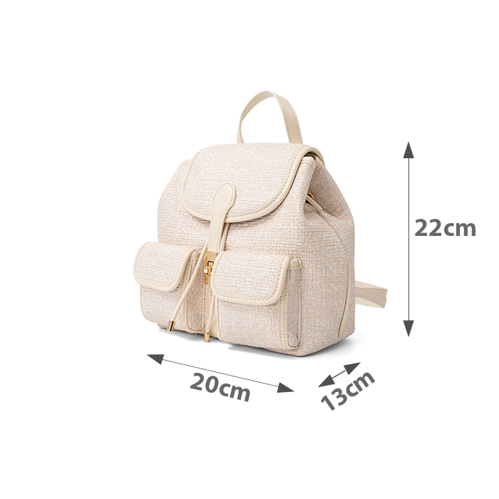  Balo Nắp Gập Phối Khoá Xoay 