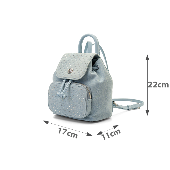  Balo Front Flap Bucket Backpack 