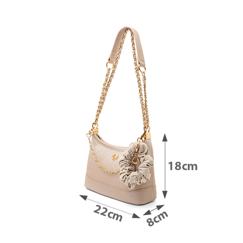 Túi Xách Nhỏ Hobo Phối Cột Tóc Scrunchie