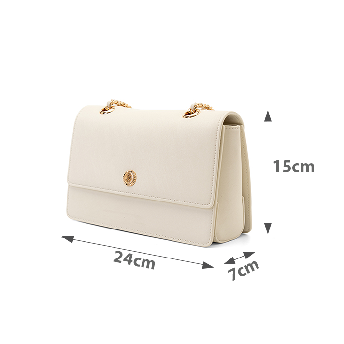  Túi Xách Nhỏ Đeo Vai Phối Khoá Trang Trí 