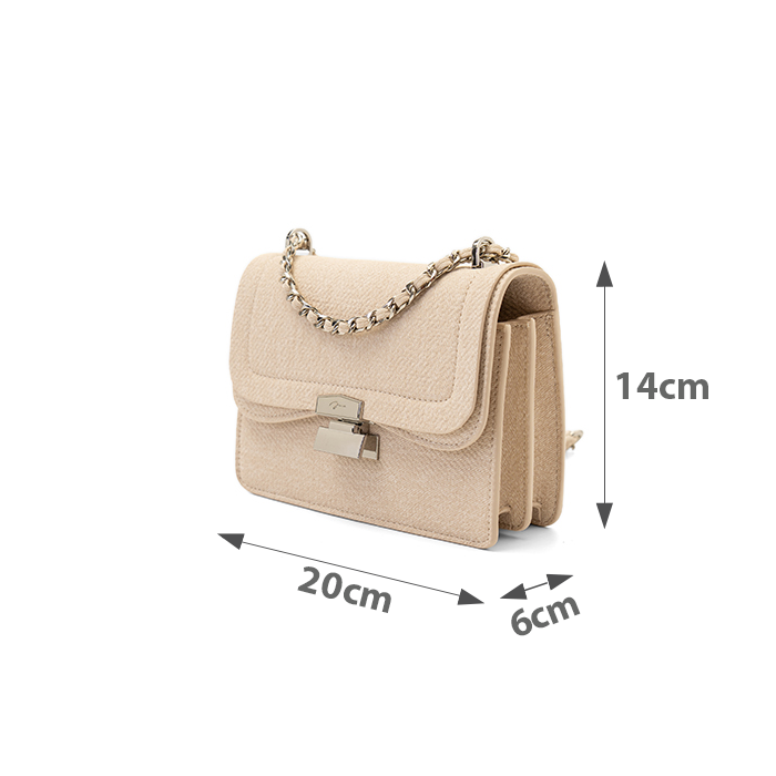  Túi Xách Nhỏ Shoulder Bag Nắp Gập Phối Khoá 