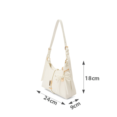 Túi Xách Nhỏ Đeo Vai Phối Khoá Và Charm