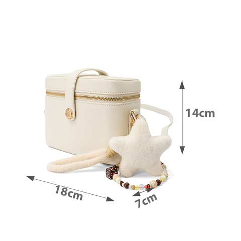 Túi Xách Nhỏ Vanity Case Phối Charm Trang Trí