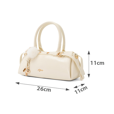 Túi Xách Nhỏ Top Handle Phối Charm Trang Trí