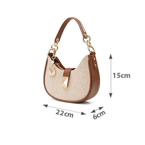 Túi Xách Nhỏ Hobo Phối Charm Trang Trí