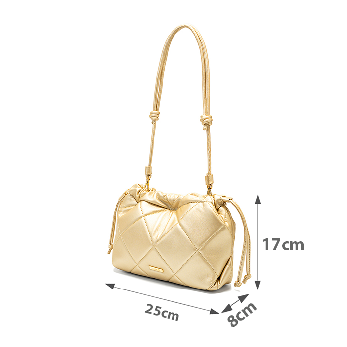  Túi Xách Nhỏ Rút May Chỉ Hoạ Tiết Quả Trám 